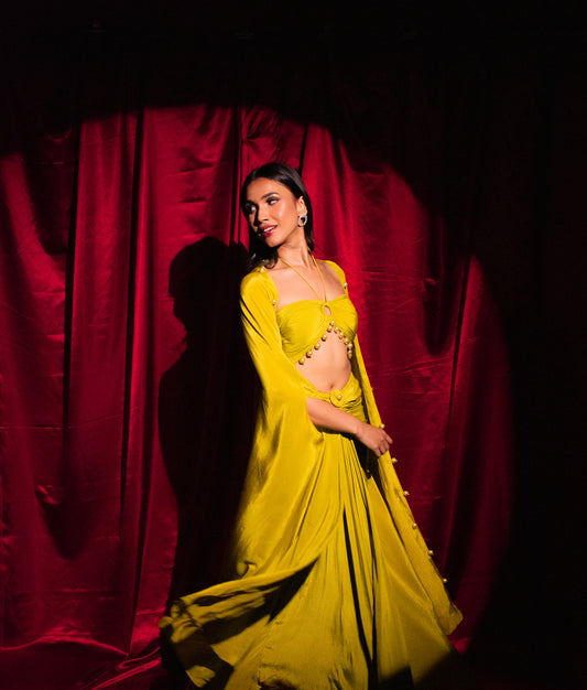 Pearlescent Allure: Off-Shoulder Elegance Ensemble
